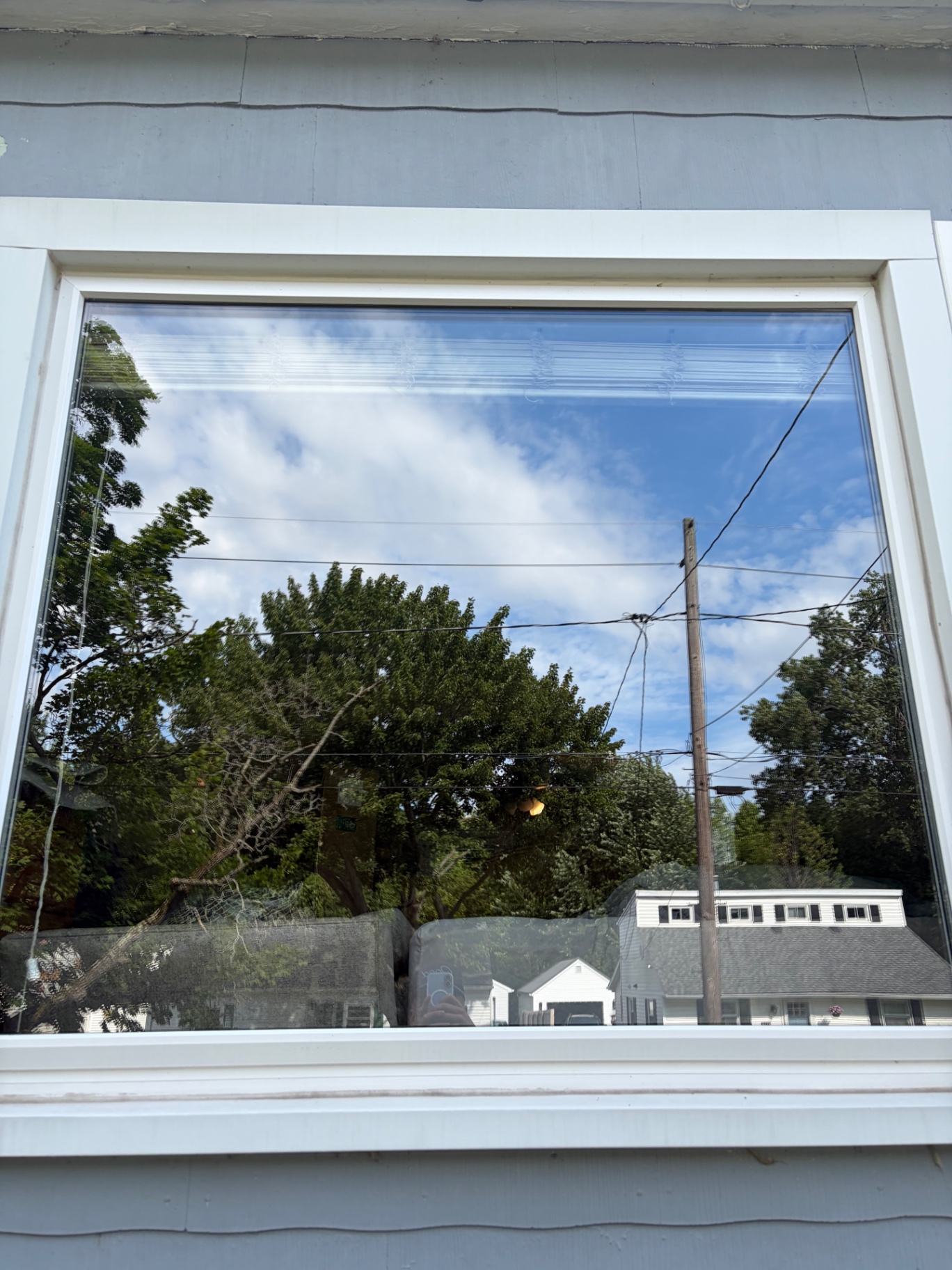 Large picture window cleaned inside and out