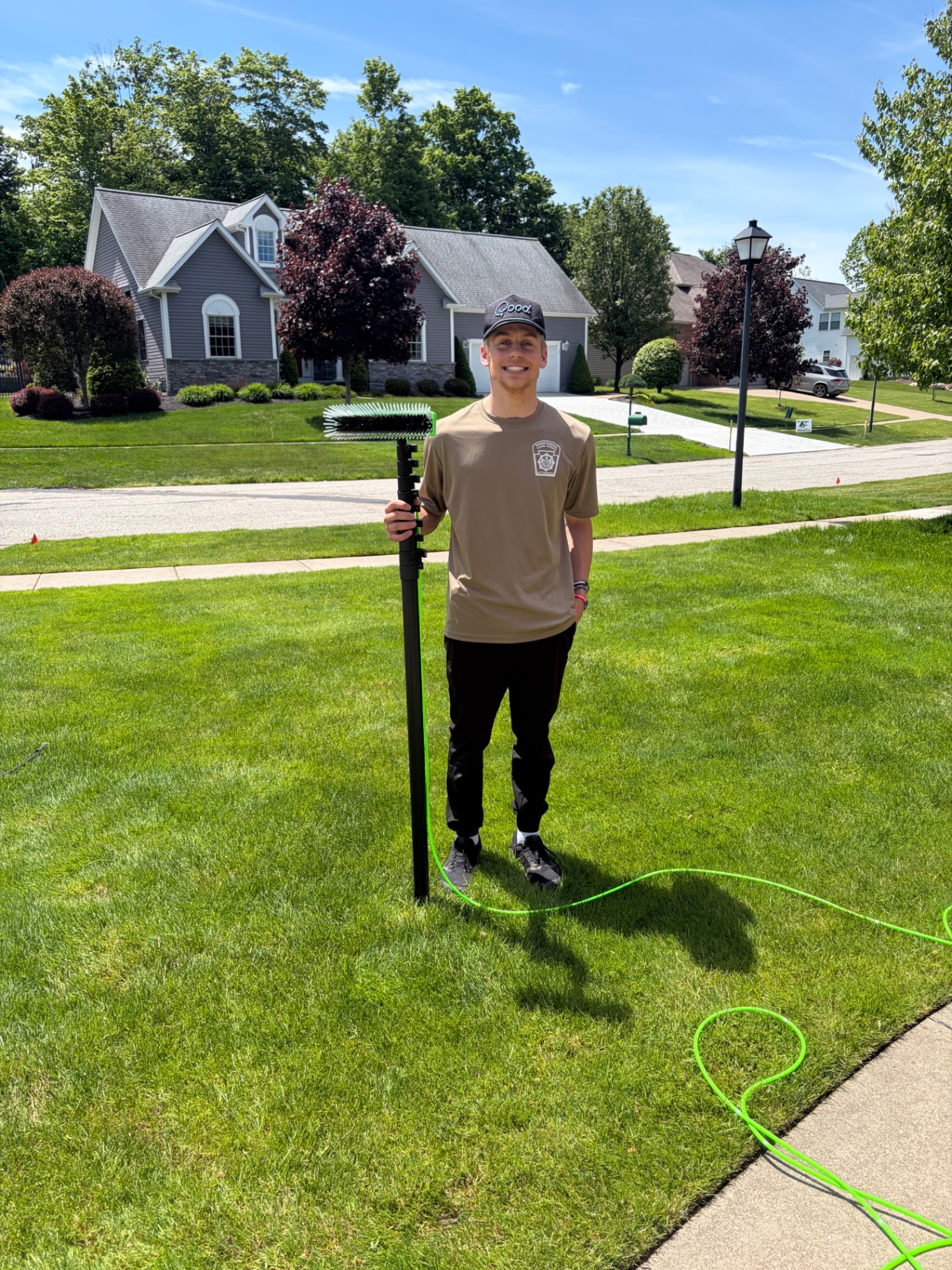 Ethan, owner of E's Window Washing